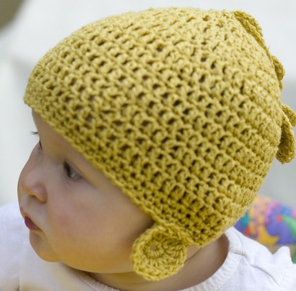 Crochet Baby Beanie: Mustard by Knittles. Perfect For: The Stylish Baby